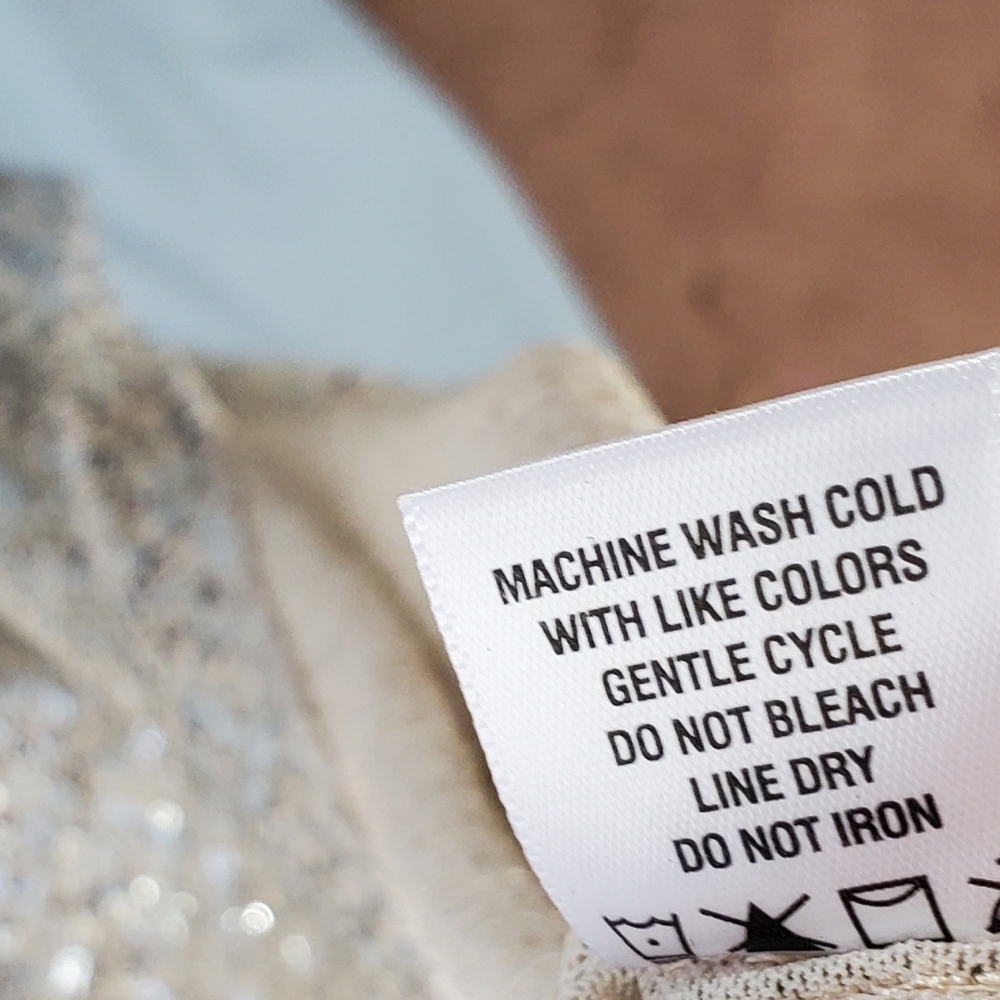 Cece Gold Or Is It Silver  Sequin Women's Top Size XL - Picture 7 of 8